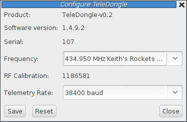 Configure Groundstation Dialog