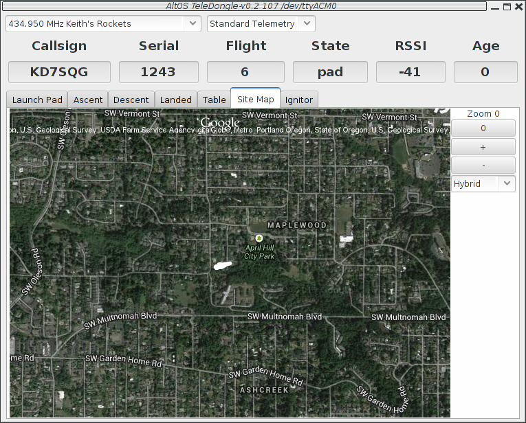 Monitor Flight Site Map View