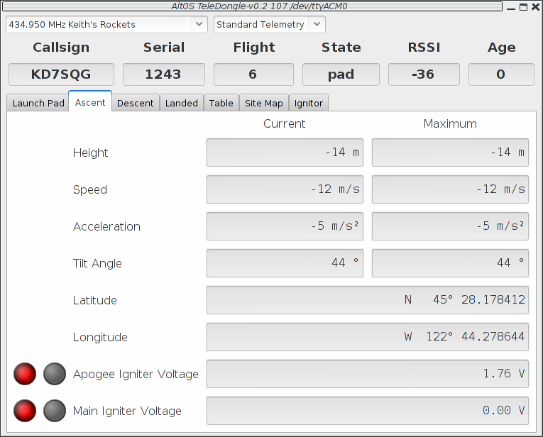 Monitor Flight Ascent View