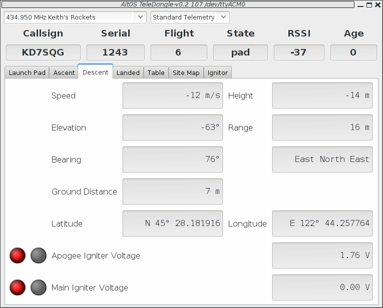 Monitor Flight Descent View